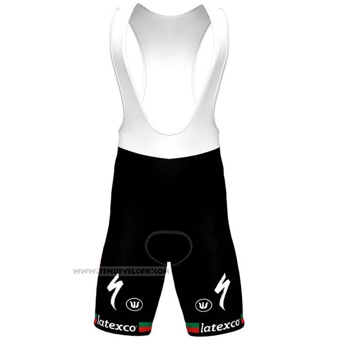 2021 Maillot Cyclisme Deceuninck Quick Step Blanc Manches Courtes et Cuissard